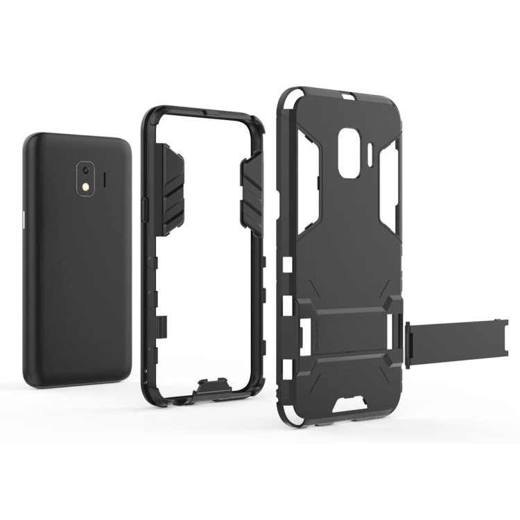 Shockproof PC + TPU Case for Galaxy J2 Core, with Holder