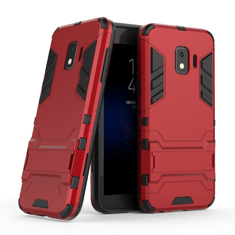 Shockproof PC + TPU Case for Galaxy J2 Core, with Holder, For Samsung Galaxy J2 Core