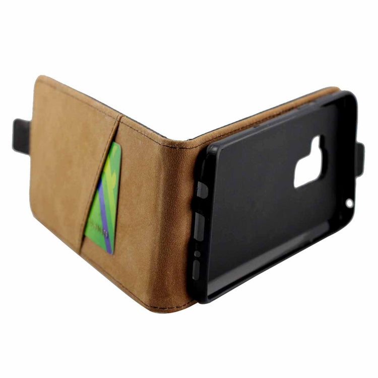 For Galaxy S9+ Vertical Flip Leather Protective Back Cover Case with Card Slot