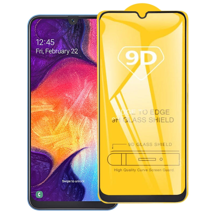 For Galaxy A10s 9D Full Glue Full Screen Tempered Glass Film