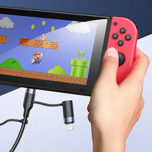 Load image into Gallery viewer, USAMS US-SJ547 U62 USB + Type-C / USB-C toType-C / USB-C + 8 Pin + Micro Aluminum Alloy PD Fast Charging Data Cable, Length: 1.2m