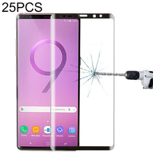 Load image into Gallery viewer, 25 PCS 0.26mm 9H Surface Hardness 3D Curved Edge Full Screen Tempered Glass Film for Galaxy Note 9