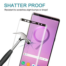 Load image into Gallery viewer, 25 PCS 0.26mm 9H Surface Hardness 3D Curved Edge Full Screen Tempered Glass Film for Galaxy Note 9