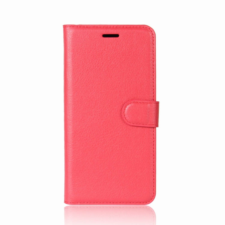 For Galaxy A8 (2018) Litchi Texture Horizontal Flip Leather Case with Holder & Card Slots & Wallet