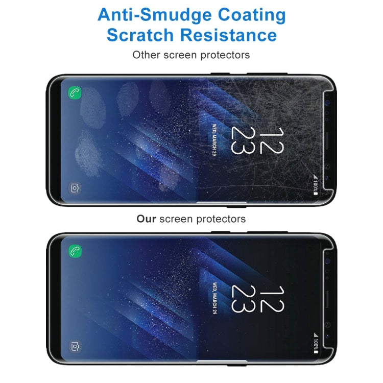 Case Friendly Screen Curved Tempered Glass Film For Galaxy S8 / G950