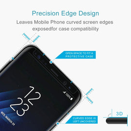 For Galaxy S8+ / G955 0.26mm 9H Surface Hardness 3D Explosion-proof Non-full Screen Curved Case Friendly Tempered Glass Film, For Galaxy S8+ / G955 Black Frame, For S8+ / G955, Galaxy S8+, For Galaxy S8+ / G955