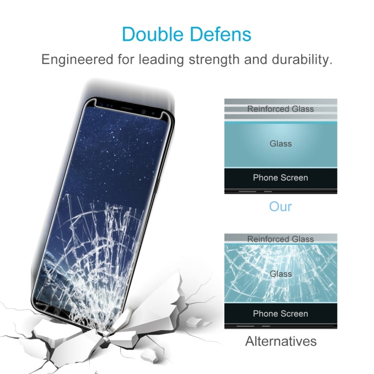 For Galaxy S8+ / G955 0.26mm 9H Surface Hardness 3D Explosion-proof Non-full Screen Curved Case Friendly Tempered Glass Film, Galaxy S8+, For Galaxy S8+ / G955, For Galaxy S8+ / G955 Black Frame, For S8+ / G955