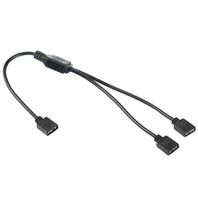 Load image into Gallery viewer, 3 Pin 5V 1 to 2 Motherboard AURA RGB PC Cooling Extension Cable for Asus