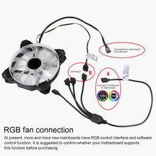 Load image into Gallery viewer, 3 Pin 5V 1 to 2 Motherboard AURA RGB PC Cooling Extension Cable for Asus