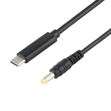 Load image into Gallery viewer, USB-C / Type-C to 5.5 x 2.5mm Laptop Power Charging Cable, Cable Length: about 1.5m(Black), Type-C to 5.5 x 2.5mm(Straight)