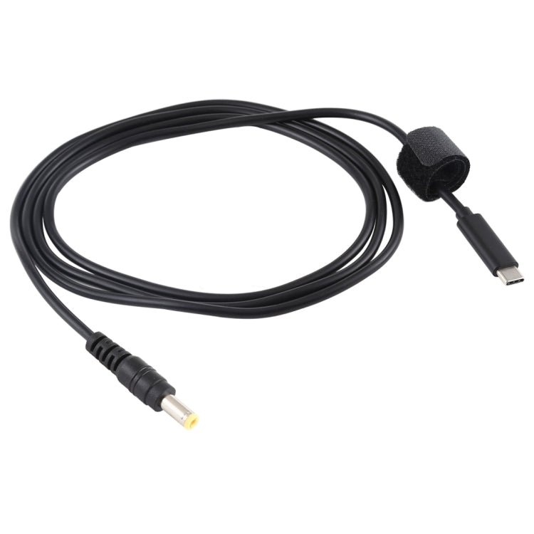 USB-C / Type-C to 5.5 x 2.5mm Laptop Power Charging Cable, Cable Length: about 1.5m(Black), Type-C to 5.5 x 2.5mm(Straight)