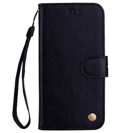 Business Style Oil Wax Texture Horizontal Flip Leather Case for Galaxy A6 Plus (2018), with Holder & Card Slots & Wallet, For Galaxy A6 Plus (2018)