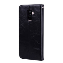 Load image into Gallery viewer, Business Style Oil Wax Texture Horizontal Flip Leather Case for Galaxy A6 Plus (2018), with Holder &amp; Card Slots &amp; Wallet, For Galaxy A6 Plus (2018)