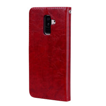 Load image into Gallery viewer, Business Style Oil Wax Texture Horizontal Flip Leather Case for Galaxy A6 Plus (2018), with Holder &amp; Card Slots &amp; Wallet, For Galaxy A6 Plus (2018)
