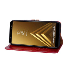 Load image into Gallery viewer, Business Style Oil Wax Texture Horizontal Flip Leather Case for Galaxy A6 Plus (2018), with Holder &amp; Card Slots &amp; Wallet, For Galaxy A6 Plus (2018)