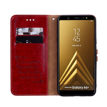 Load image into Gallery viewer, Business Style Oil Wax Texture Horizontal Flip Leather Case for Galaxy A6 Plus (2018), with Holder &amp; Card Slots &amp; Wallet, For Galaxy A6 Plus (2018)