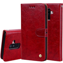 Load image into Gallery viewer, Business Style Oil Wax Texture Horizontal Flip Leather Case for Galaxy A6 Plus (2018), with Holder &amp; Card Slots &amp; Wallet, For Galaxy A6 Plus (2018)
