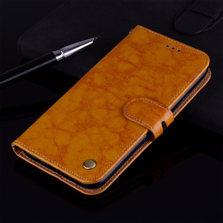 Business Style Oil Wax Texture Horizontal Flip Leather Case for Galaxy A6 Plus (2018), with Holder & Card Slots & Wallet