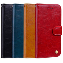 Load image into Gallery viewer, Business Style Oil Wax Texture Horizontal Flip Leather Case for Galaxy A6 Plus (2018), with Holder &amp; Card Slots &amp; Wallet, For Galaxy A6 Plus (2018)