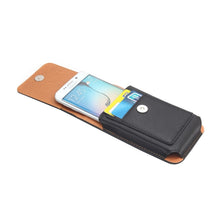 Load image into Gallery viewer, For Galaxy S7 / G930 &amp; S6 / G920 &amp; S6 Edge / G925 Classical Style Elephant Texture Vertical Flip Leather Case Waist Bag with Card Solts &amp; Rrotatable Back Splint Size: 15.5 x 8.2 cm