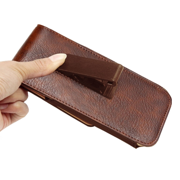 For Galaxy S7 / G930 & S6 / G920 & S6 Edge / G925 Classical Style Elephant Texture Vertical Flip Leather Case Waist Bag with Card Solts & Rrotatable Back Splint Size: 15.5 x 8.2 cm