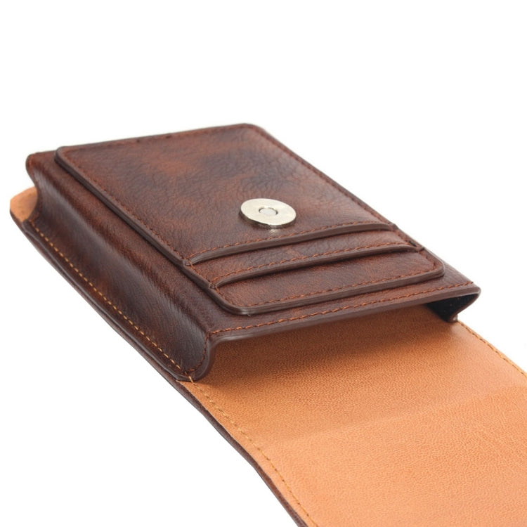 For Galaxy S7 / G930 & S6 / G920 & S6 Edge / G925 Classical Style Elephant Texture Vertical Flip Leather Case Waist Bag with Card Solts & Rrotatable Back Splint Size: 15.5 x 8.2 cm