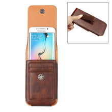 Load image into Gallery viewer, For Galaxy S7 / G930 &amp; S6 / G920 &amp; S6 Edge / G925 Classical Style Elephant Texture Vertical Flip Leather Case Waist Bag with Card Solts &amp; Rrotatable Back Splint Size: 15.5 x 8.2 cm