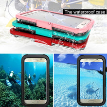 Load image into Gallery viewer, For Galaxy S7 / G930 IPX8 Plastic + Silicone Transparent Waterproof Protective Case with Lanyard
