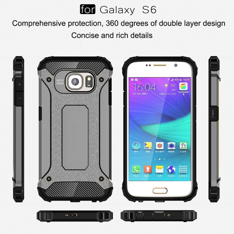 For Galaxy S6 / G920 Tough Armor TPU + PC Combination Case