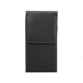 For Galaxy S7 Edge / G935 Litchi Texture Vertical Flip Leather Case Waist Bag with Back Clip(Black)