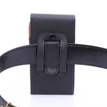 Load image into Gallery viewer, For Galaxy S7 Edge / G935 Litchi Texture Vertical Flip Leather Case Waist Bag with Back Clip(Black)