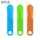 5 PCS 019 Plastic Shoehorn Household Shoes Auxiliary Shoe Puller, Specification: Vertical, Color Random Delivery