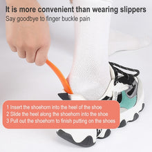 Load image into Gallery viewer, 5 PCS 019 Plastic Shoehorn Household Shoes Auxiliary Shoe Puller, Specification: Curved, Color Random Delivery