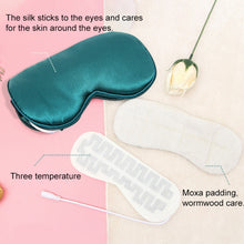 Load image into Gallery viewer, USB Charging Heating Silk Moxa Sleep Eye Mask