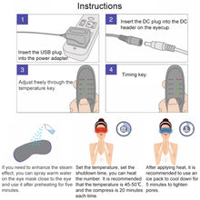Load image into Gallery viewer, USB Charging Heating Steam Sleep Eye Mask