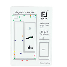 Load image into Gallery viewer, JIAFA Magnetic Screws Mat for iPhone 4