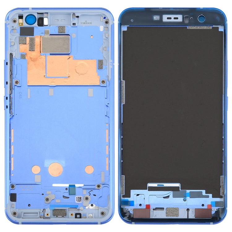 Front Housing LCD Frame Bezel Plate for HTC U11, For U11, For U11 (Red), For U11(Dark Blue), For U11 Front Black