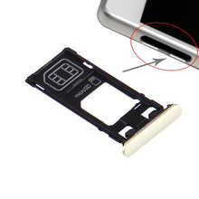 Load image into Gallery viewer, SIM Card Tray + Micro SD Card Tray + Card Slot Port Dust Plug for Sony Xperia X (Single SIM Version), For Xperia X Single SIM, For Xperia X Single SIM White, For Xperia X Single SIM Rose