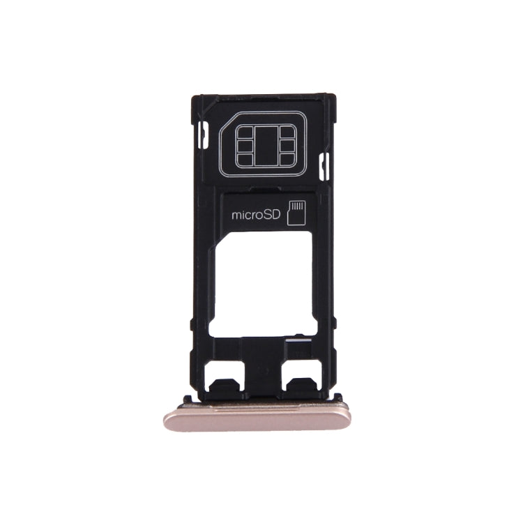 SIM Card Tray + Micro SD Card Tray + Card Slot Port Dust Plug for Sony Xperia X (Single SIM Version)