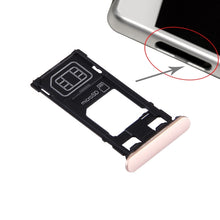 Load image into Gallery viewer, SIM Card Tray + Micro SD Card Tray + Card Slot Port Dust Plug for Sony Xperia X (Single SIM Version), For Xperia X Single SIM, For Xperia X Single SIM White, For Xperia X Single SIM Rose