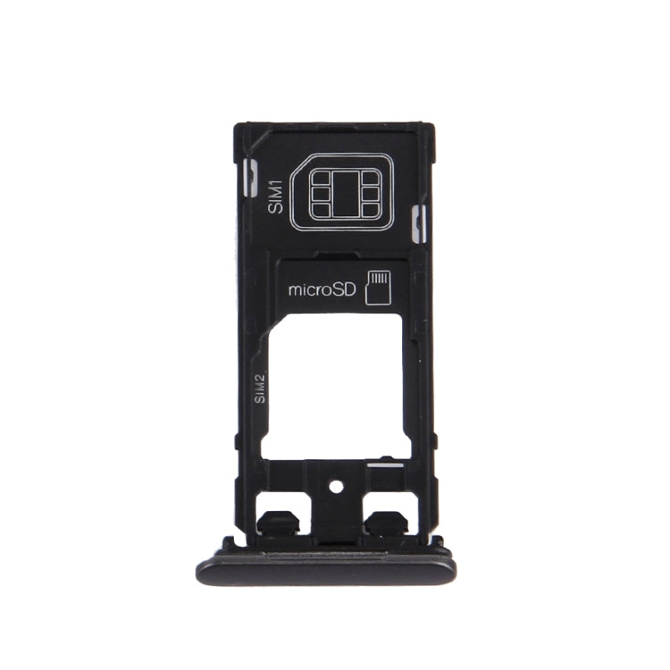 SIM Card Tray + Micro SD / SIM Card Tray + Card Slot Port Dust Plug for Sony Xperia X (Dual SIM Version), For Xperia X Dual SIM, For Xperia X Dual SIM Rose, For Xperia X Dual SIM White
