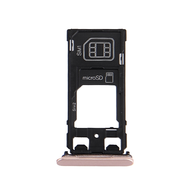 SIM Card Tray + Micro SD / SIM Card Tray + Card Slot Port Dust Plug for Sony Xperia X (Dual SIM Version)