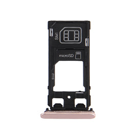 SIM Card Tray + Micro SD / SIM Card Tray + Card Slot Port Dust Plug for Sony Xperia X (Dual SIM Version)
