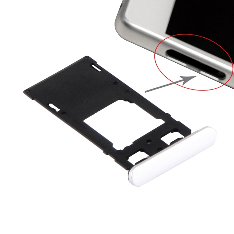 SIM Card Tray + Micro SD / SIM Card Tray + Card Slot Port Dust Plug for Sony Xperia X (Dual SIM Version)