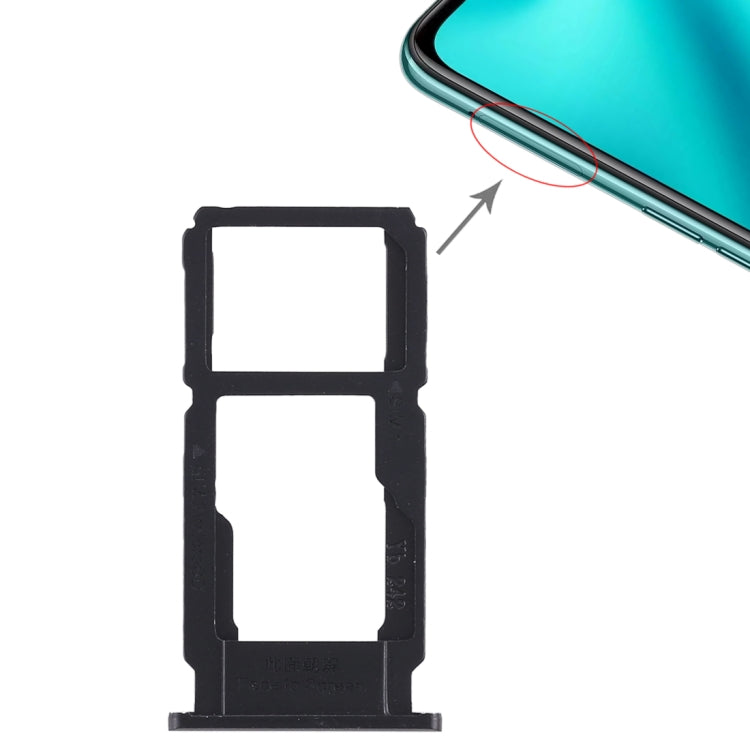 For OPPO R11 Plus SIM Card Tray + SIM Card Tray / Micro SD Card Tray