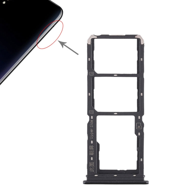 For Vivo Y97 2 x SIM Card Tray + Micro SD Card Tray