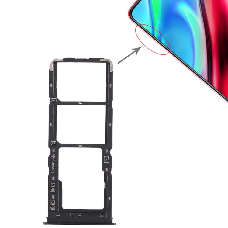 For Vivo Y93 2 x SIM Card Tray + Micro SD Card Tray