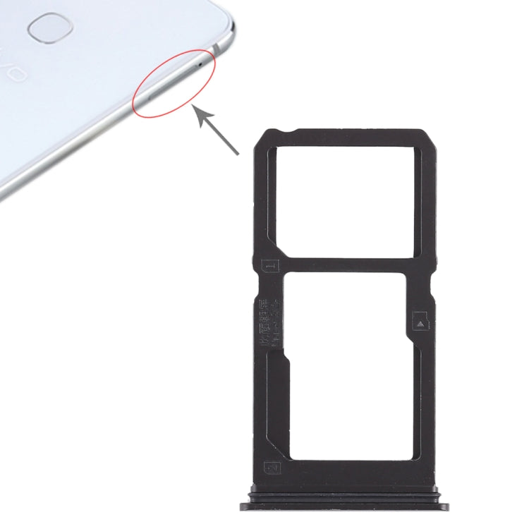 For Vivo X21i SIM Card Tray + SIM Card Tray / Micro SD Card Tray