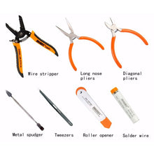 Load image into Gallery viewer, JAKEMY JM-P14 Welding Repair Tools Set Toolbox Bag Wire Stripper Pliers Screwdriver, US Plug
