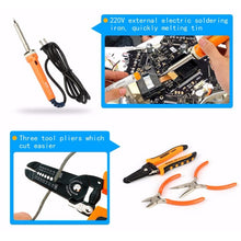 Load image into Gallery viewer, JAKEMY JM-P14 Welding Repair Tools Set Toolbox Bag Wire Stripper Pliers Screwdriver, US Plug